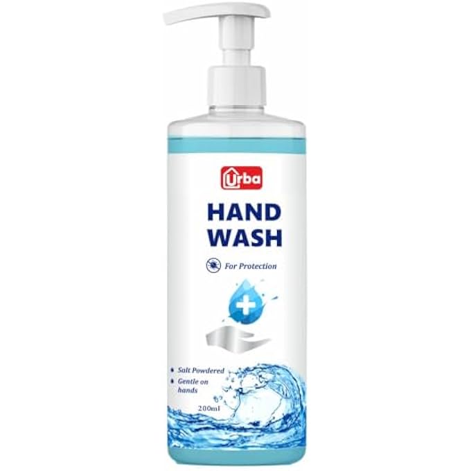 URBA ANTI BACTERIAL HAND WASH | WITH MOISTURIZING AGENT | WITH DISPENSER PUMP | GERM PROTECTION & SOFT ON HANDS| LIQUID WASH -500 ML - Image 1